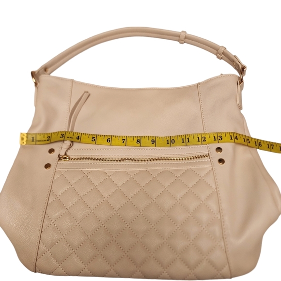 Quilted White Sand Hobo Bag - Picture 10 of 13
